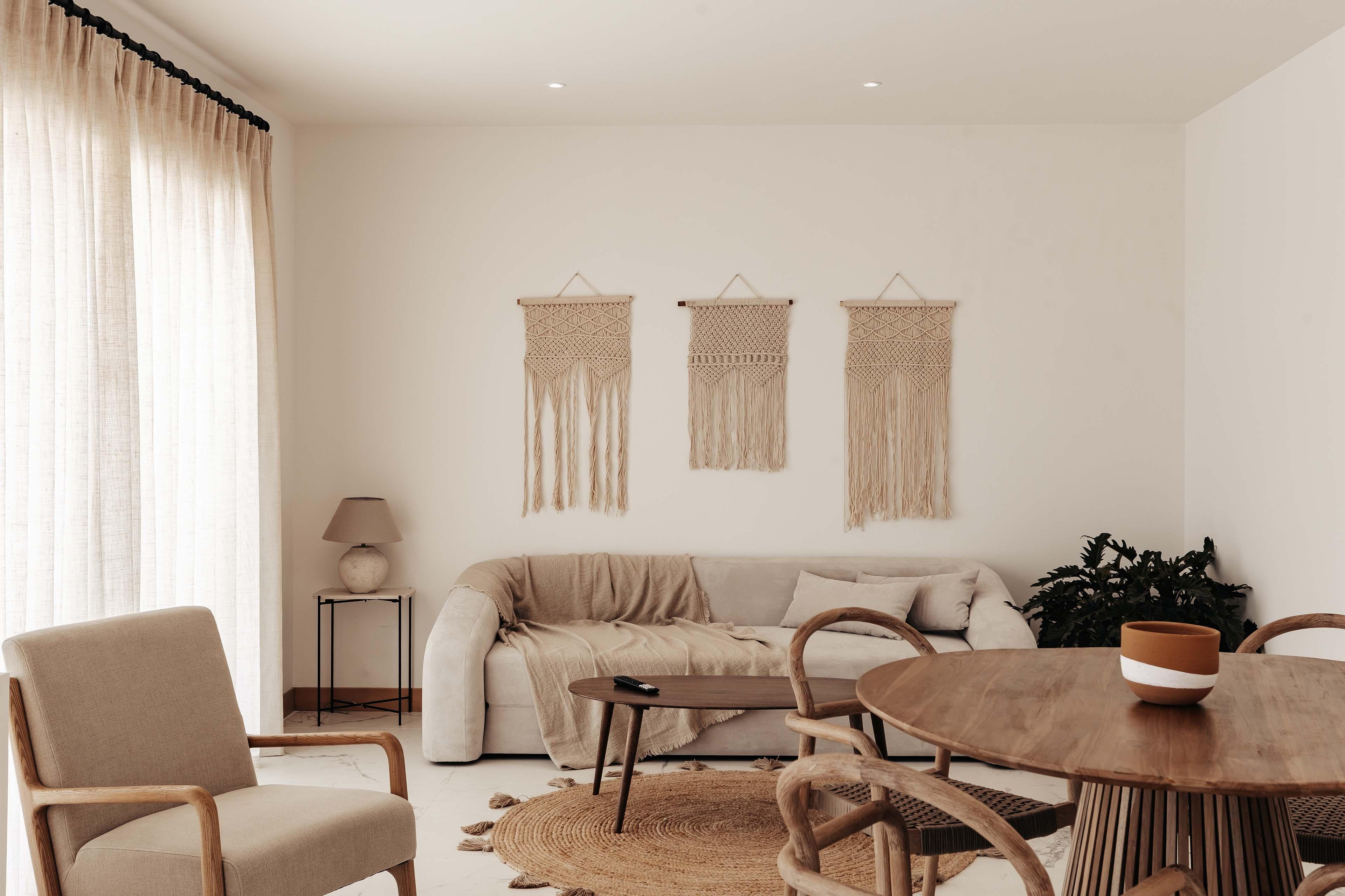 a warmth, cozy apartment interior